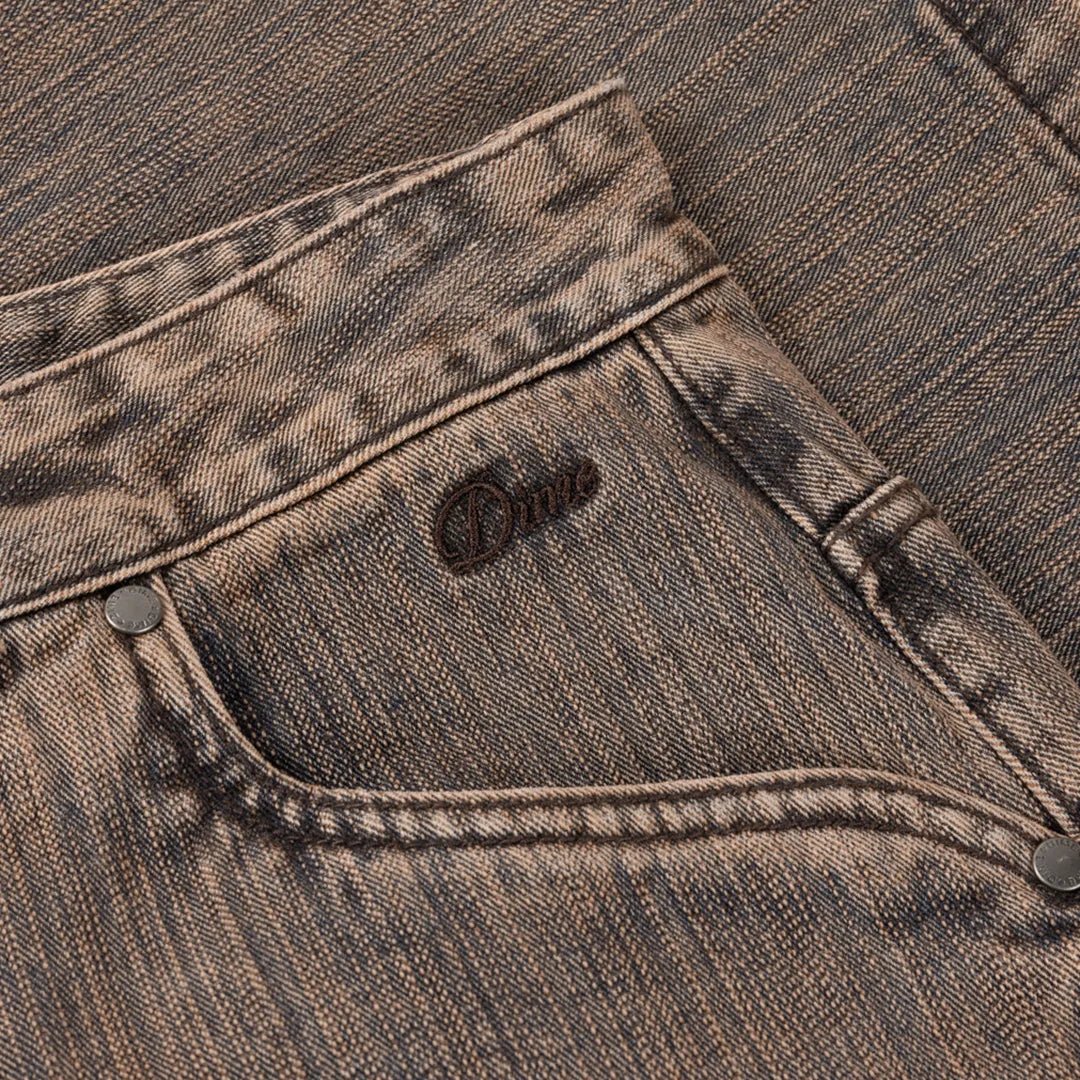 Dime Classic Denim Shorts, premium brown - Tiki Room Skateboards - 8