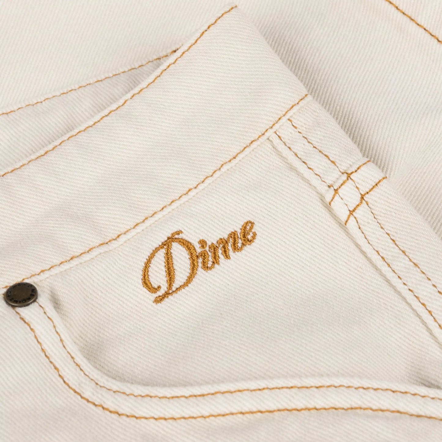 Dime Classic Denim Shorts, warm white - Tiki Room Skateboards - 2