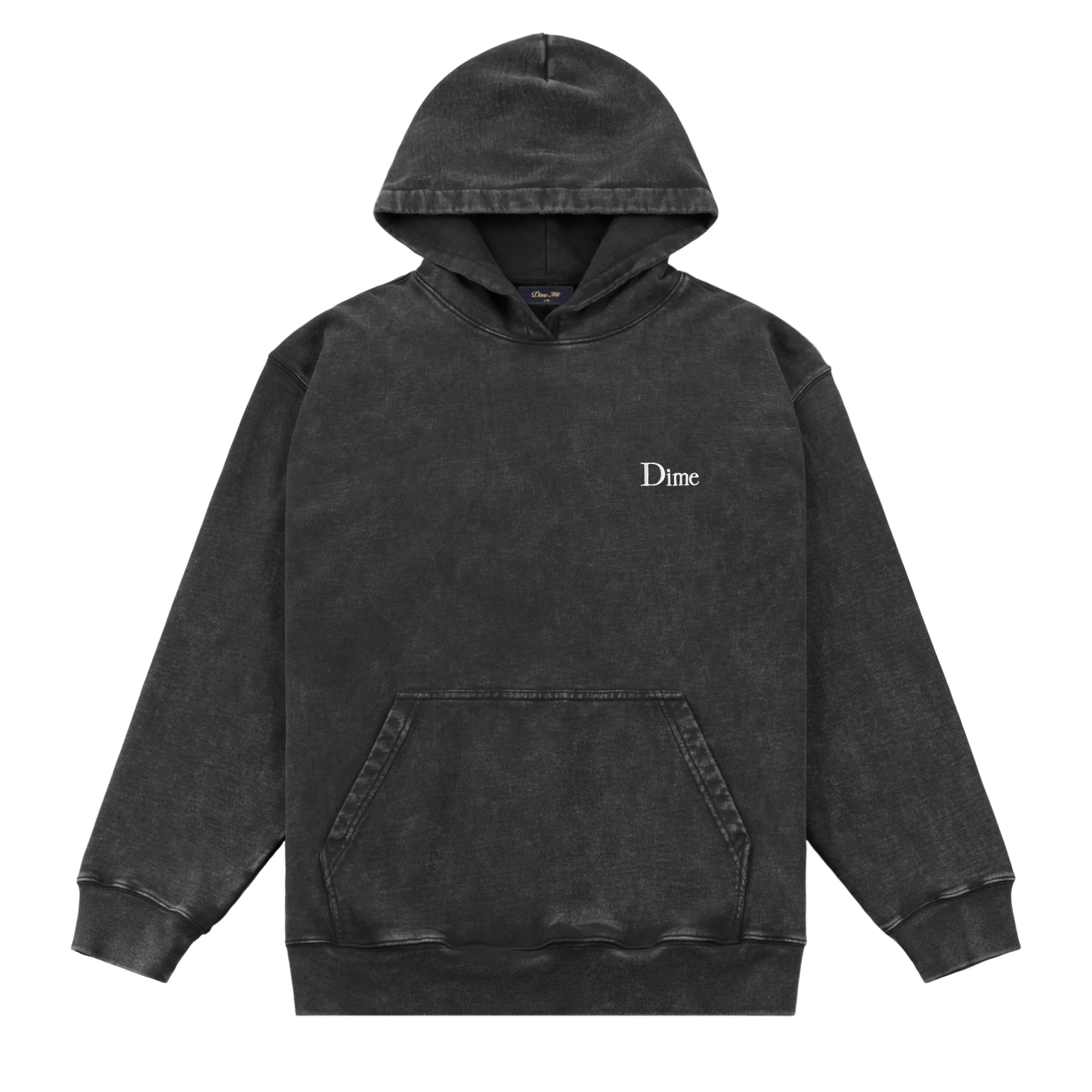 Dime Classic French Terry Hoodie, faded black - Tiki Room Skateboards - 2