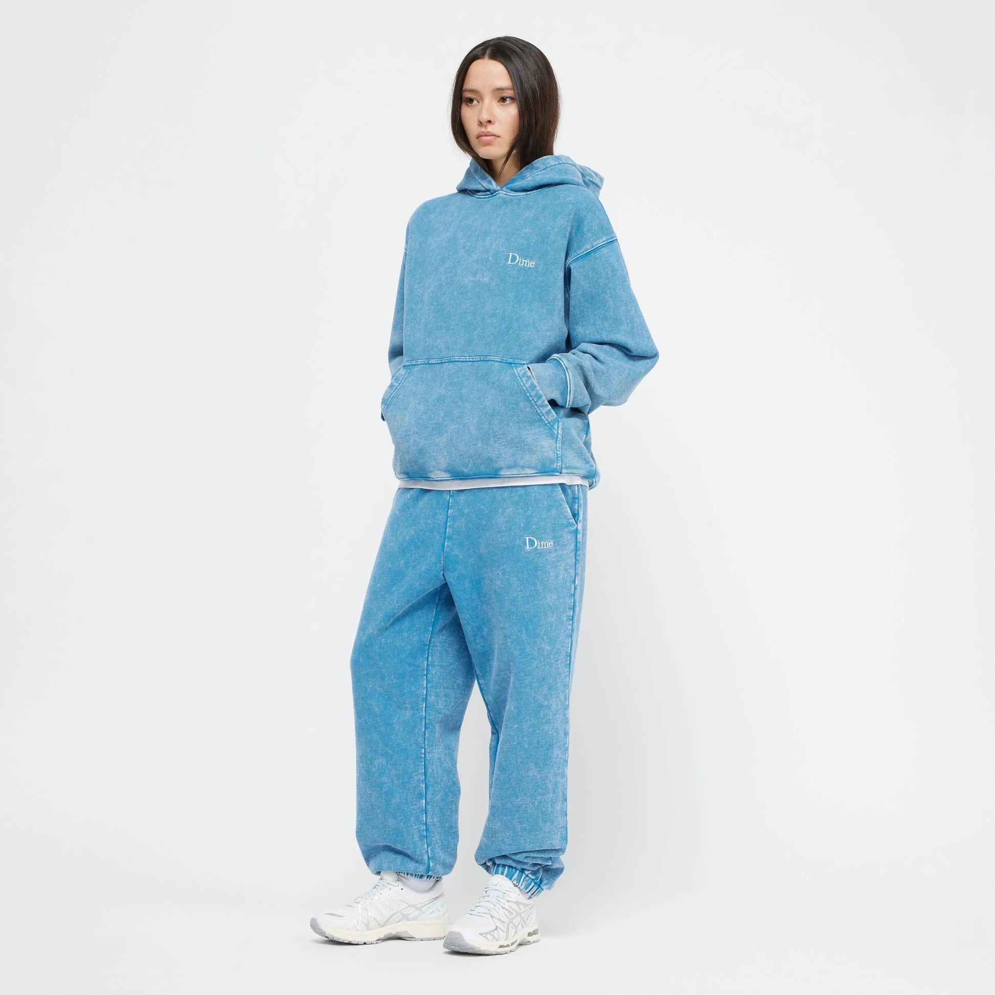 Dime Classic French Terry Hoodie, faded sky - Tiki Room Skateboards - 4