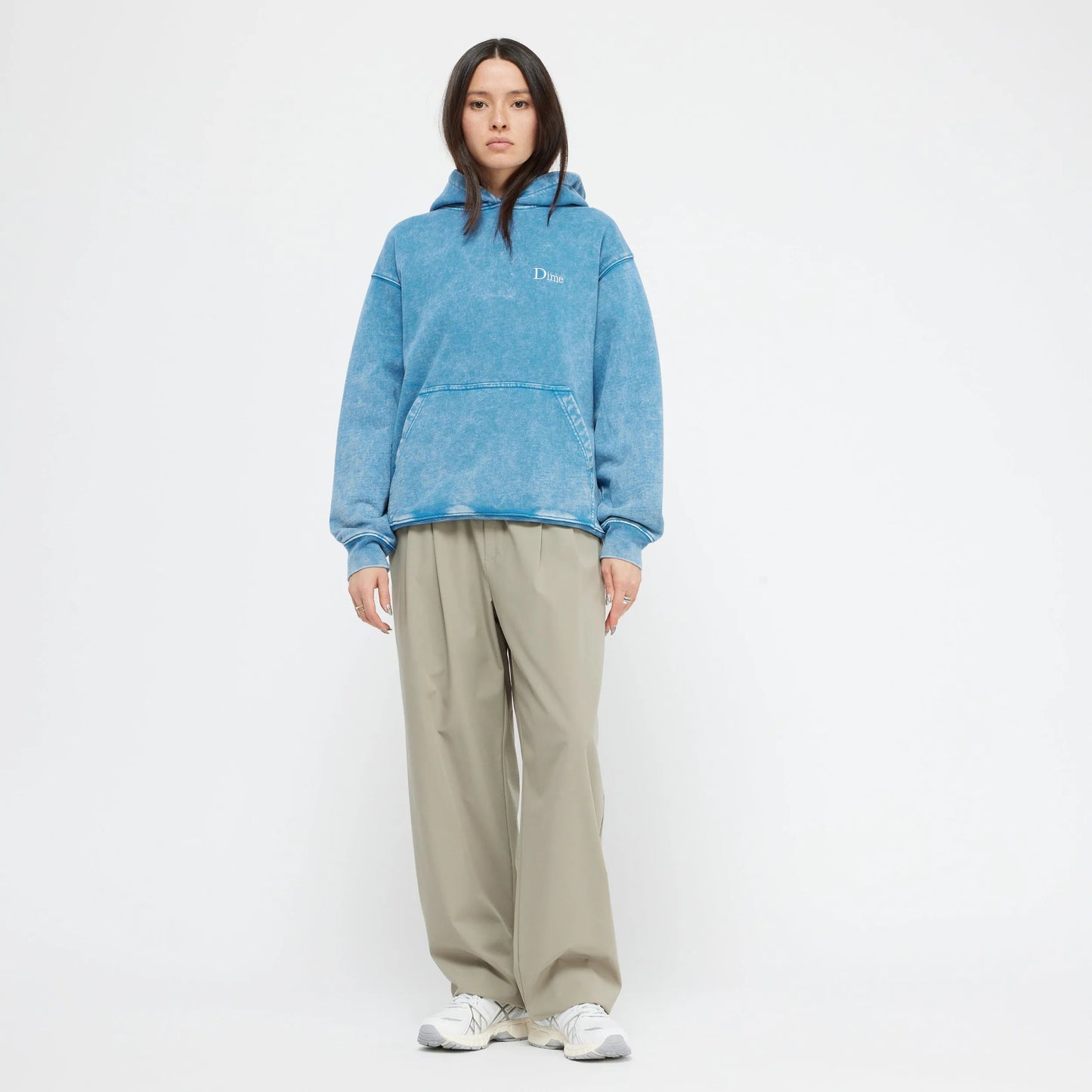 Dime Classic French Terry Hoodie, faded sky - Tiki Room Skateboards - 1