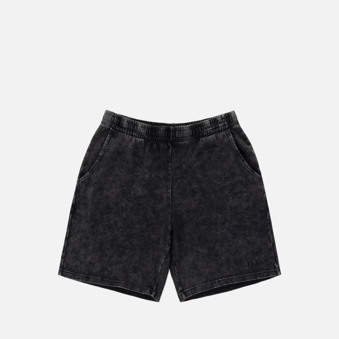 Dime Classic Jersey Sweatshorts, black washed - Tiki Room Skateboards - 1