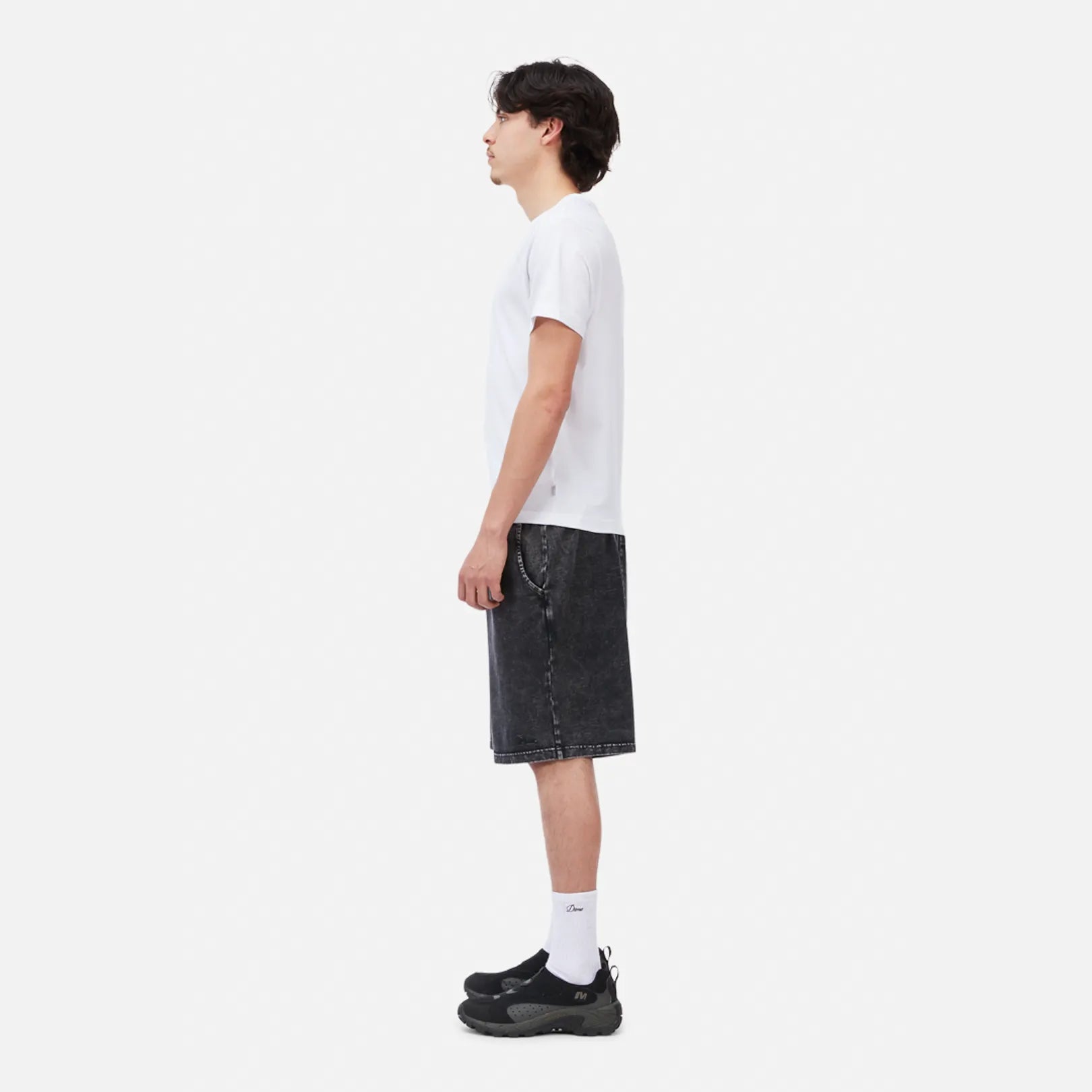 Dime Classic Jersey Sweatshorts, black washed - Tiki Room Skateboards - 4