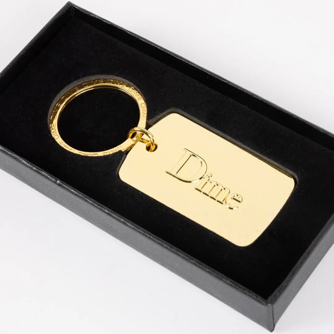 Dime Classic Keychain, gold - Tiki Room Skateboards - 2