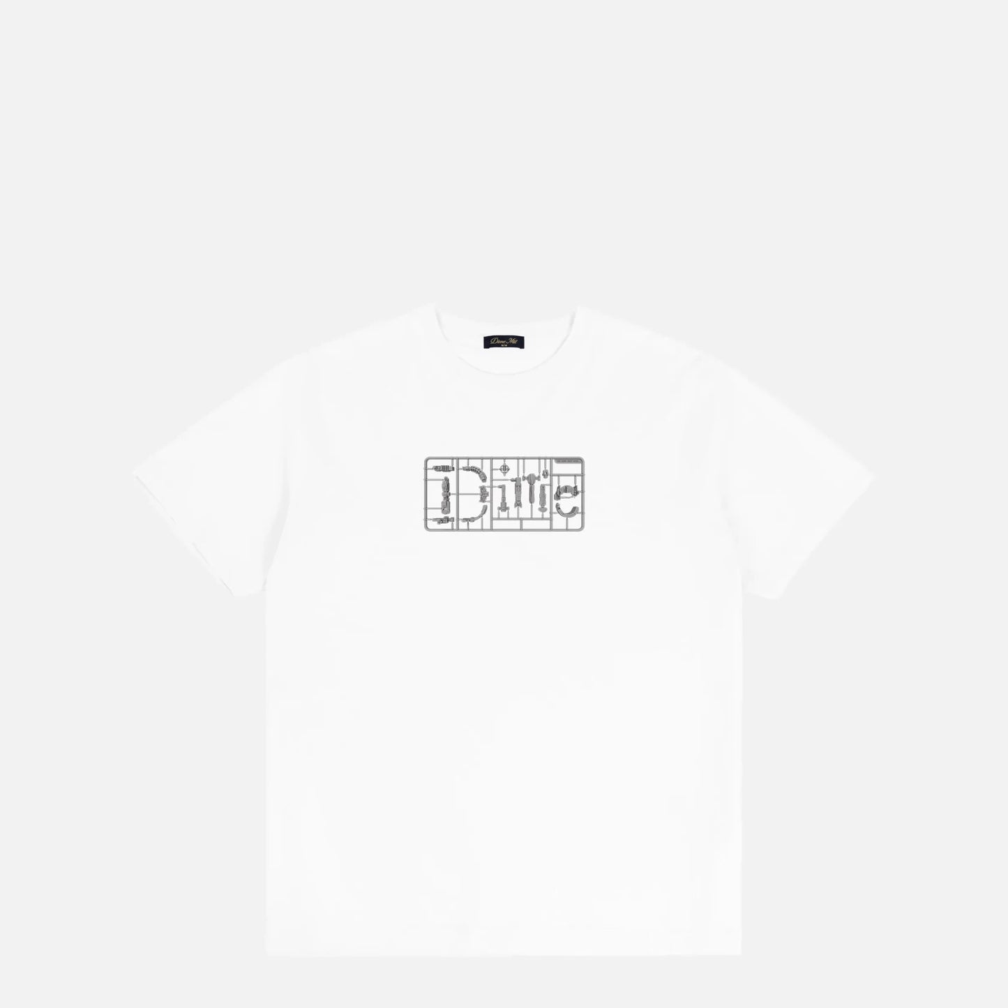 Dime Classic Plastic T-Shirt, white - Tiki Room Skateboards - 1