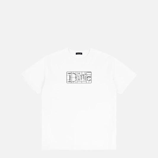 Dime Classic Plastic T-Shirt, white - Tiki Room Skateboards - 1