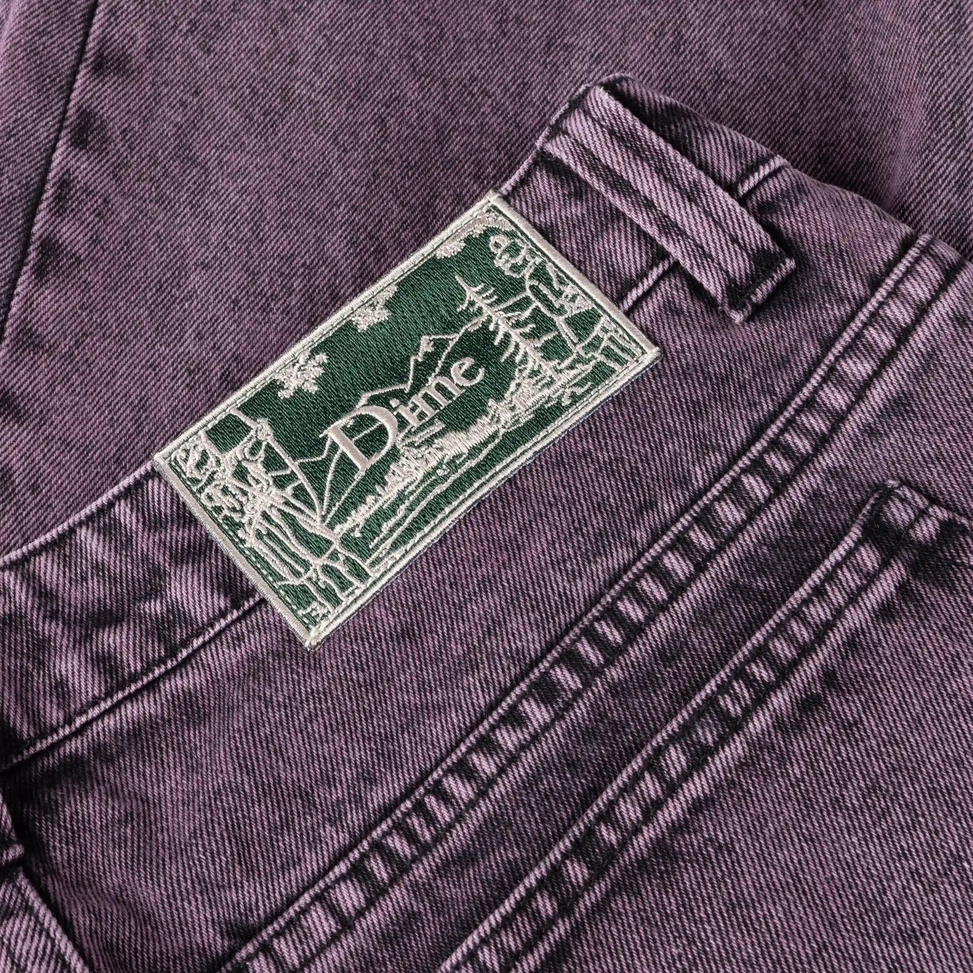 Dime Classic Relaxed Denim Pants, overdyed plum - Tiki Room Skateboards - 4