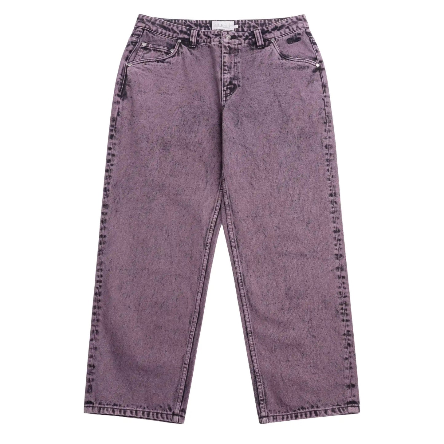 Dime Classic Relaxed Denim Pants, overdyed plum - Tiki Room Skateboards - 1