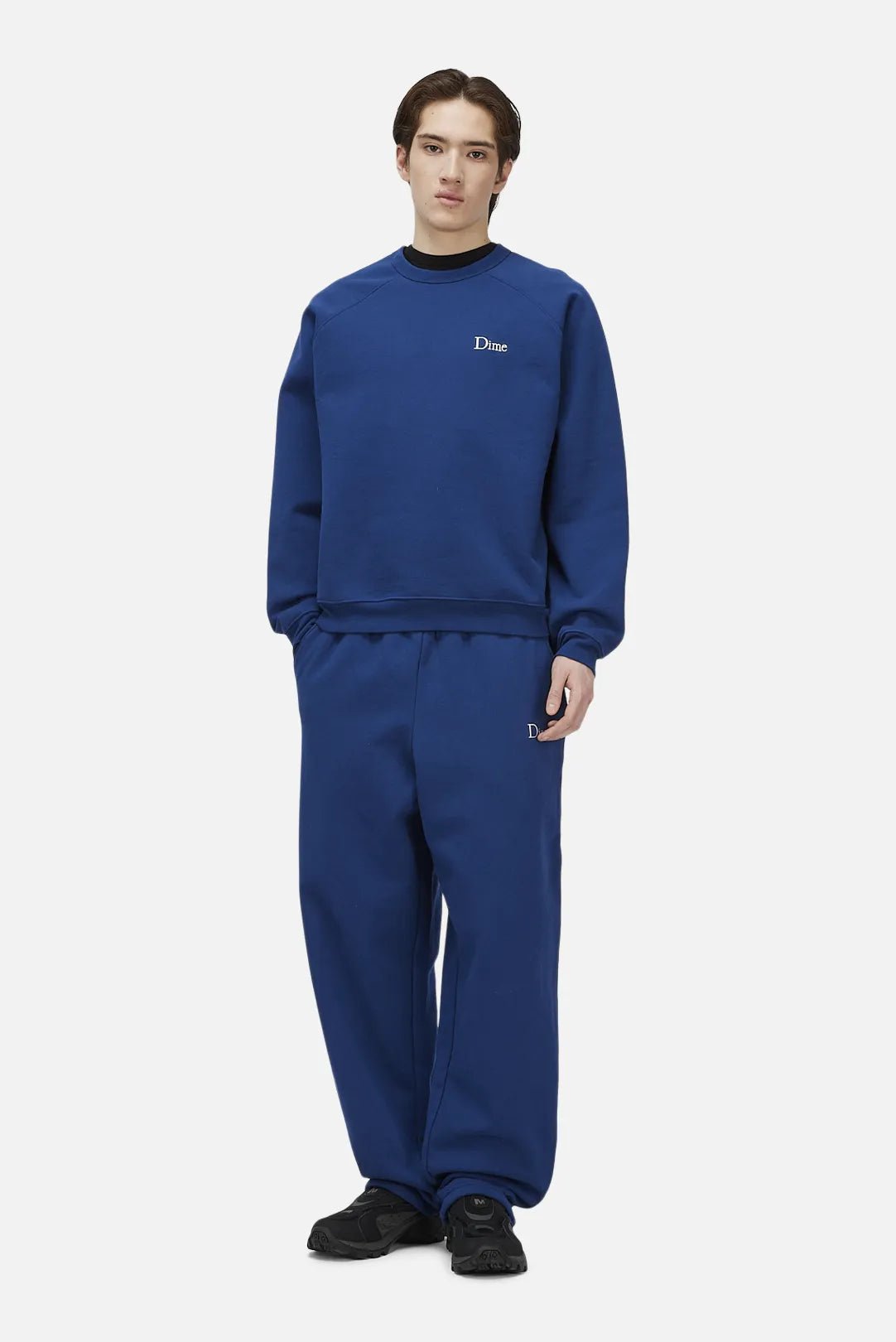 Dime Classic Small Logo Crewneck, midnight navy - Tiki Room Skateboards - 2