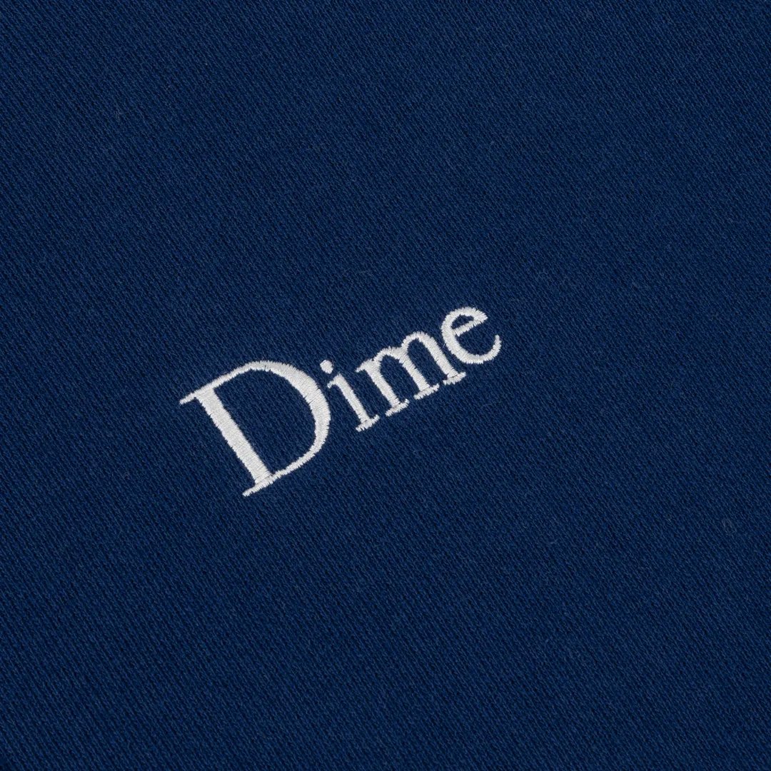 Dime Classic Small Logo Crewneck, midnight navy - Tiki Room Skateboards - 5