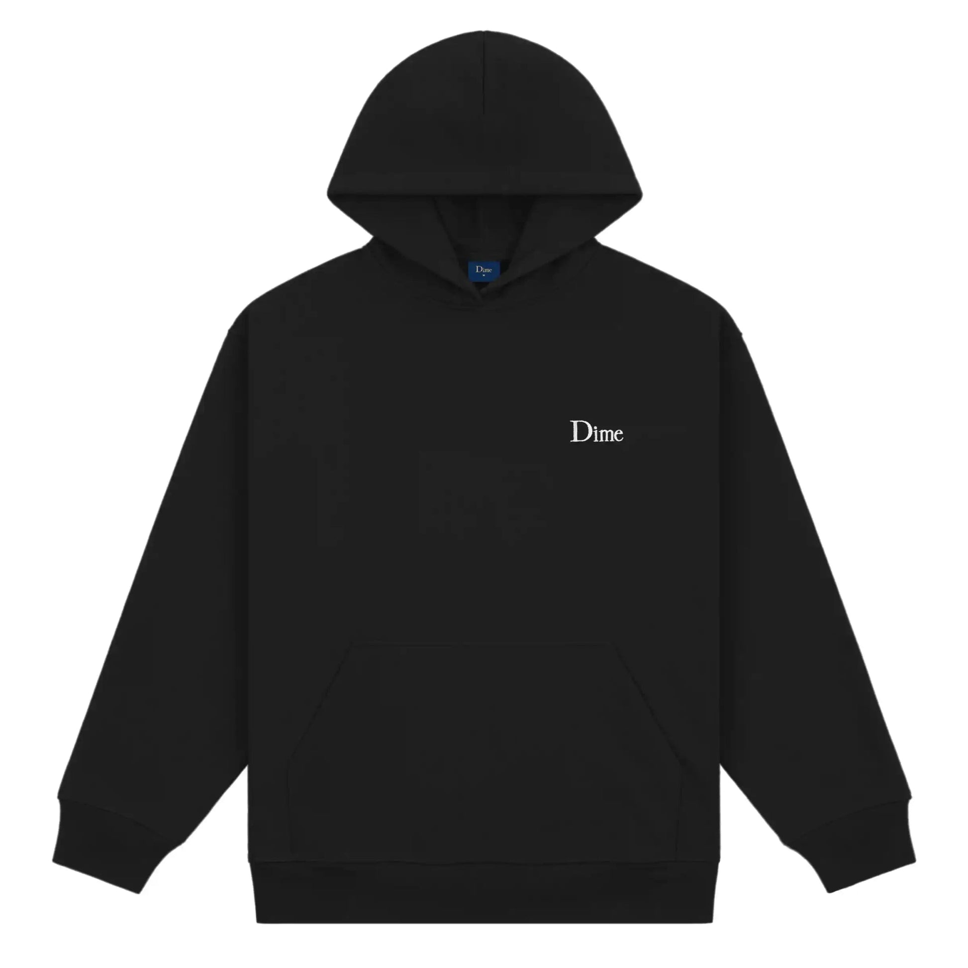 Dime Classic Small Logo Hoodie, black - Tiki Room Skateboards - 1