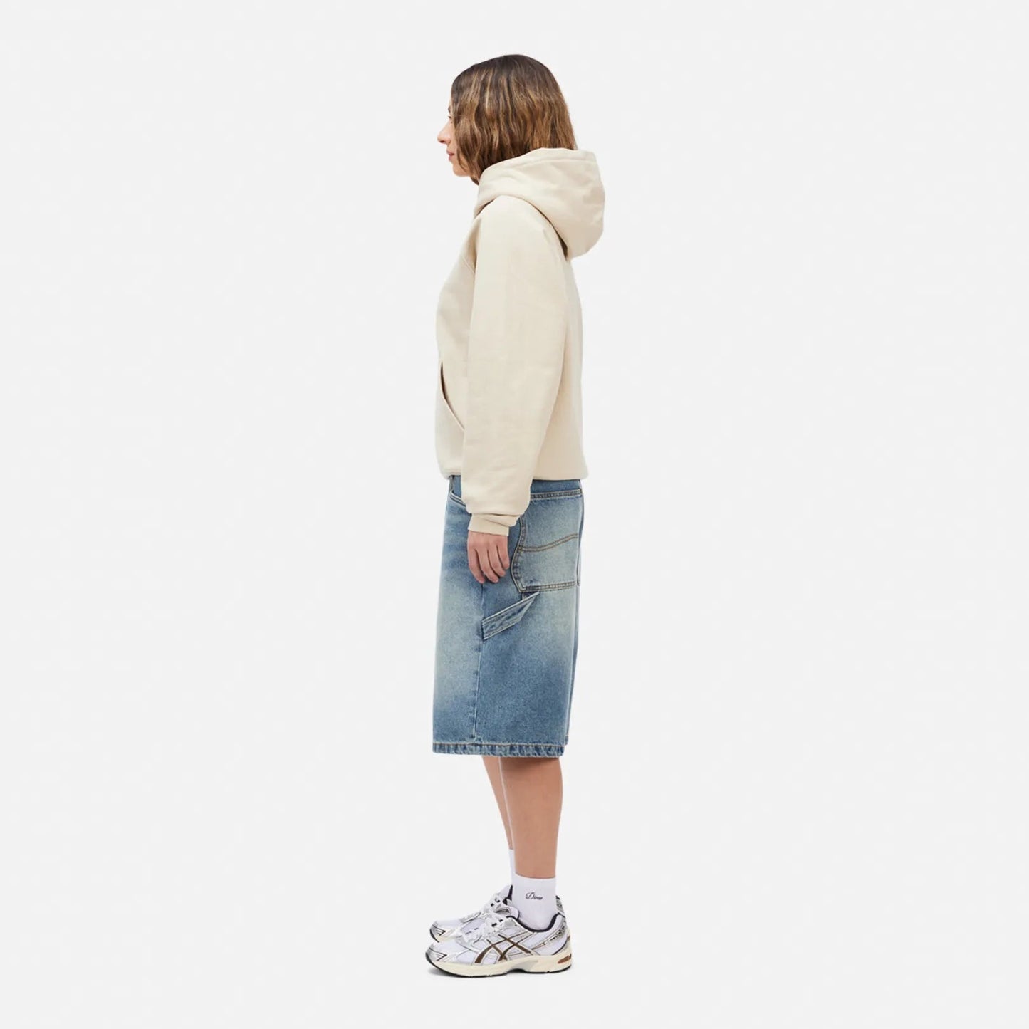 Dime Classic Small Logo Hoodie, fog - Tiki Room Skateboards - 4