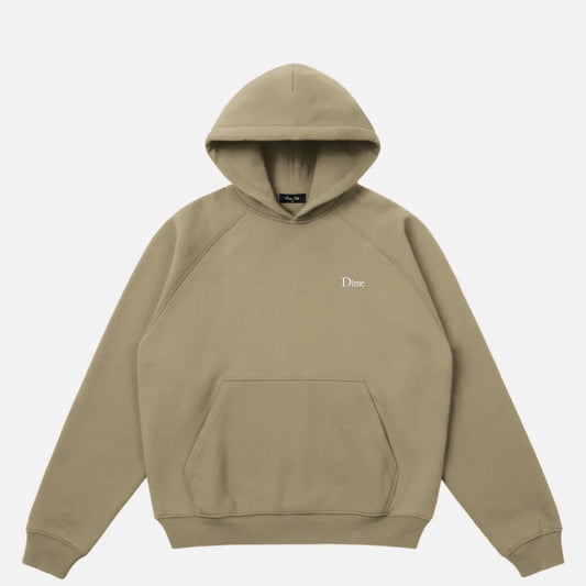 Dime Classic Small Logo Hoodie, military olive - Tiki Room Skateboards - 1