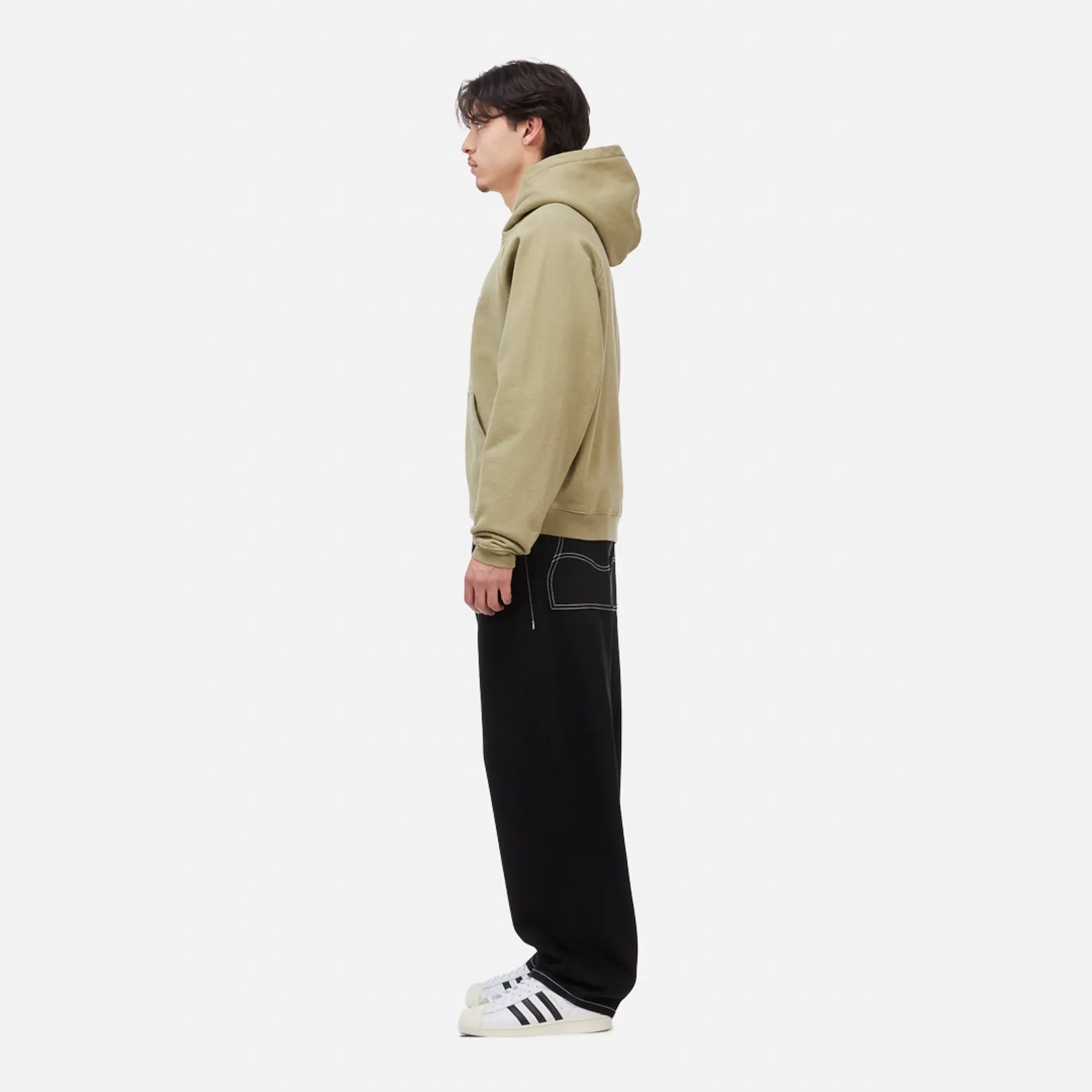 Dime Classic Small Logo Hoodie, military olive - Tiki Room Skateboards - 4