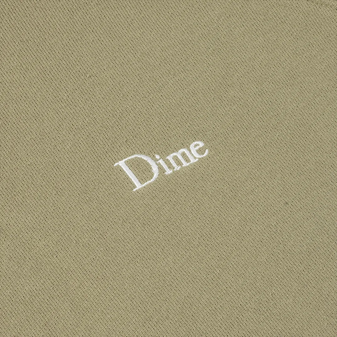 Dime Classic Small Logo Hoodie, military olive - Tiki Room Skateboards - 3