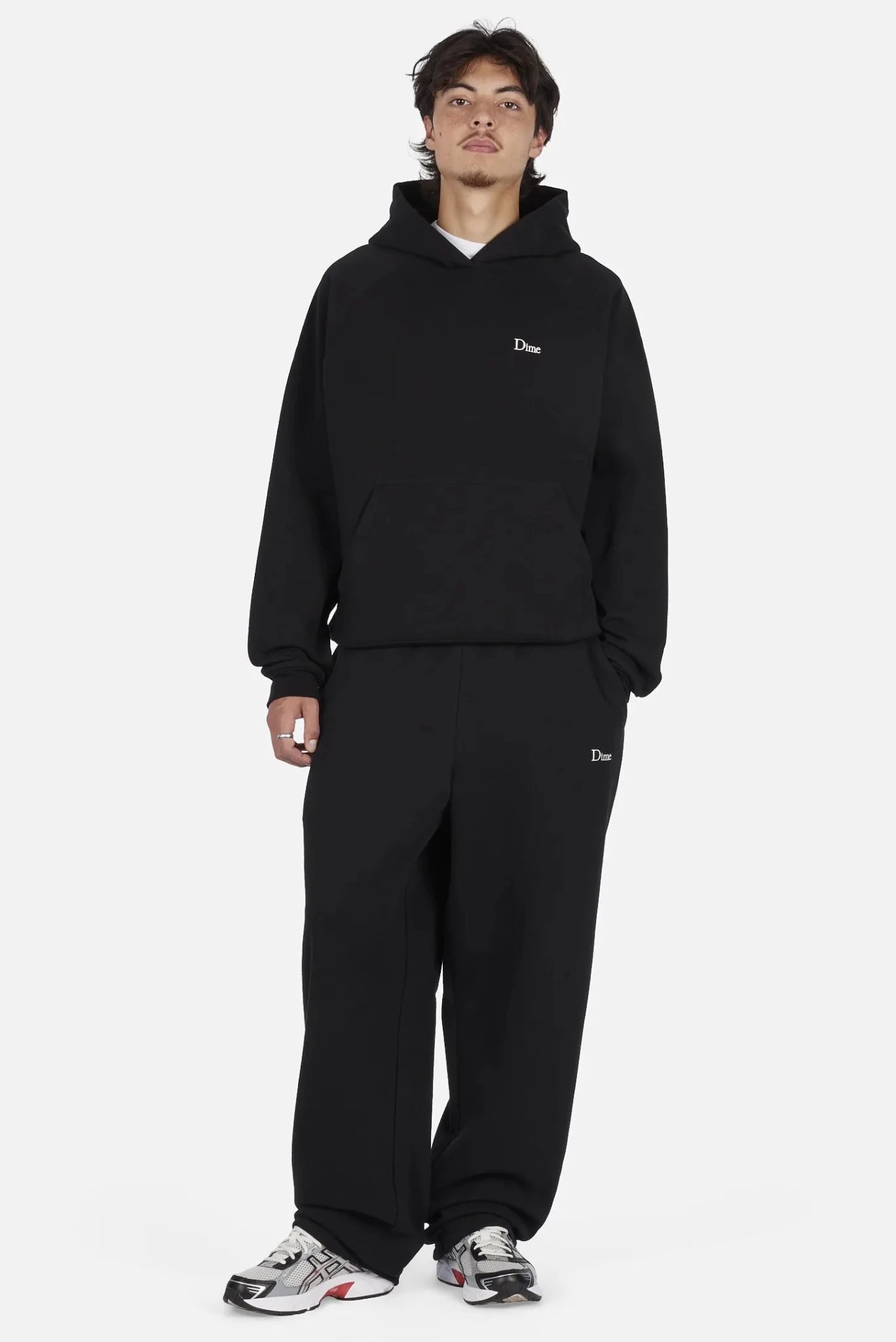 Dime Classic Small Logo Sweatpants, black - Tiki Room Skateboards - 1