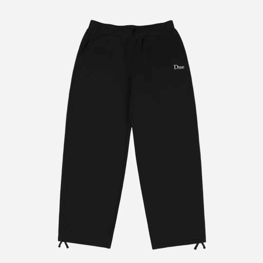 Dime Classic Small Logo Sweatpants, black - Tiki Room Skateboards - 1