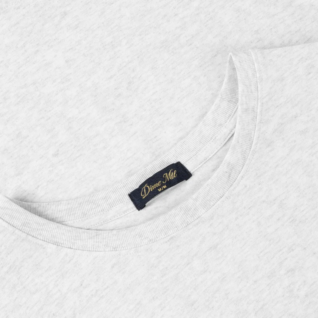 Dime Classic Small Logo T-Shirt, ash - Tiki Room Skateboards - 3