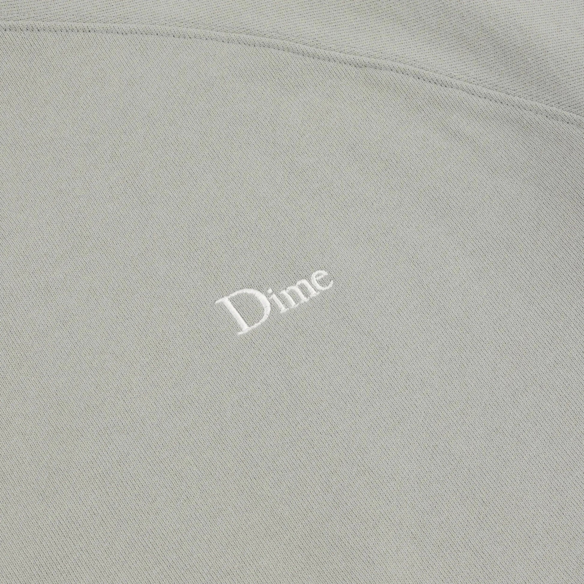 Dime Classic Small Logo Zip Hoodie, iron - Tiki Room Skateboards - 3