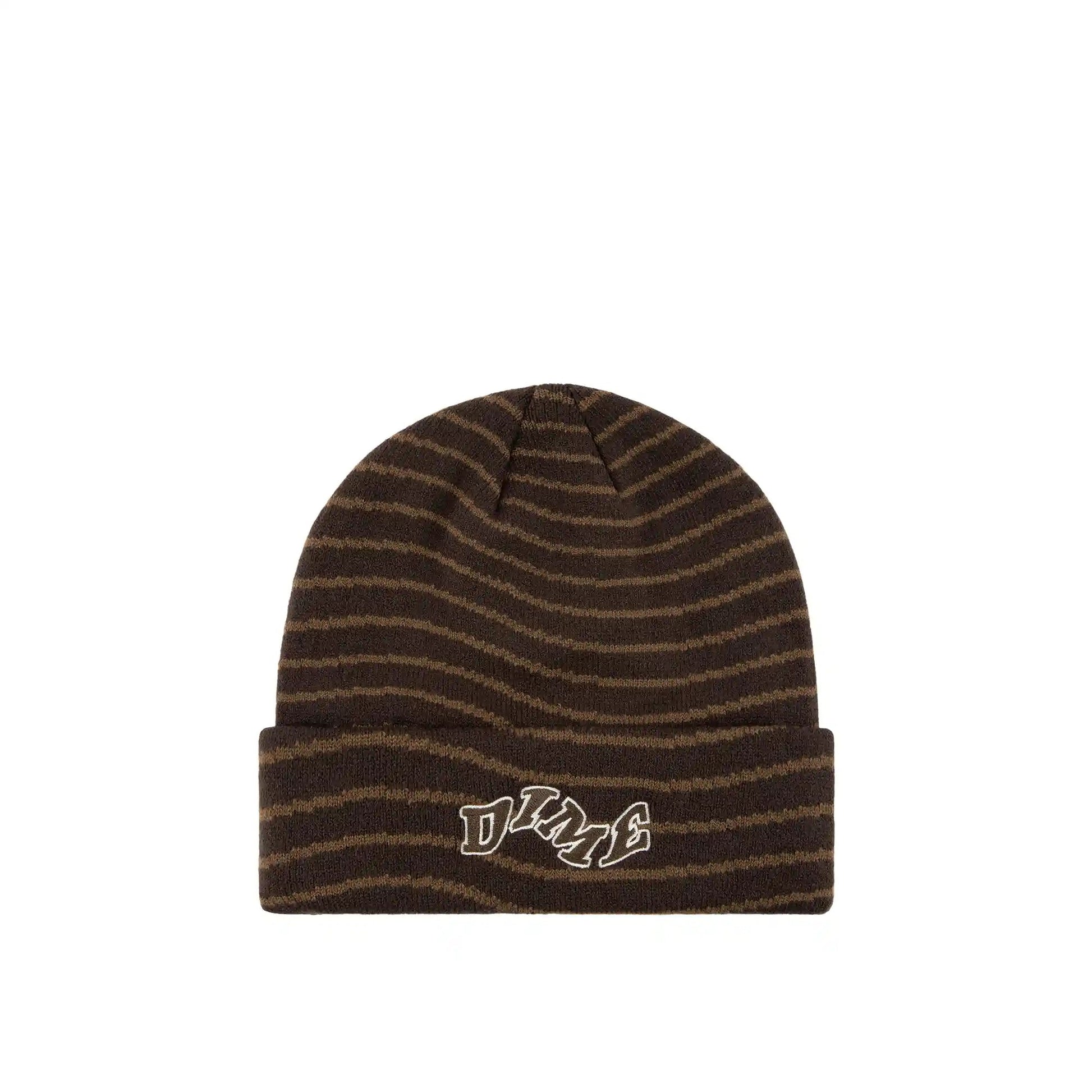 Dime College Wave Cuff Beanie, black - Tiki Room Skateboards - 1