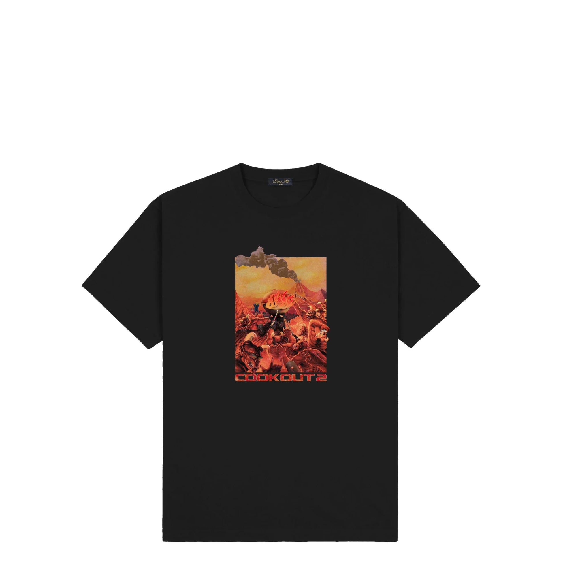 Dime Cook Out 2 T-Shirt, black - Tiki Room Skateboards - 1