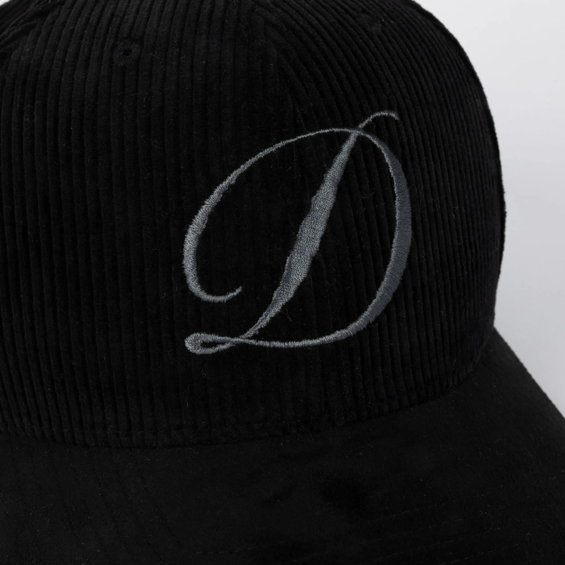 Dime Cord Full Fit Cap, black - Tiki Room Skateboards - 3