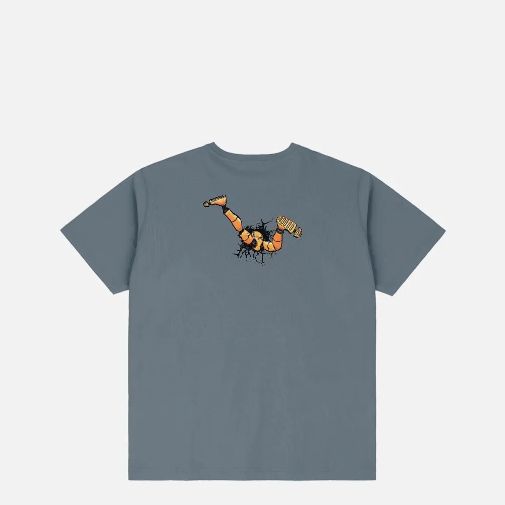 Dime Crashed T-Shirt, granite - Tiki Room Skateboards - 2