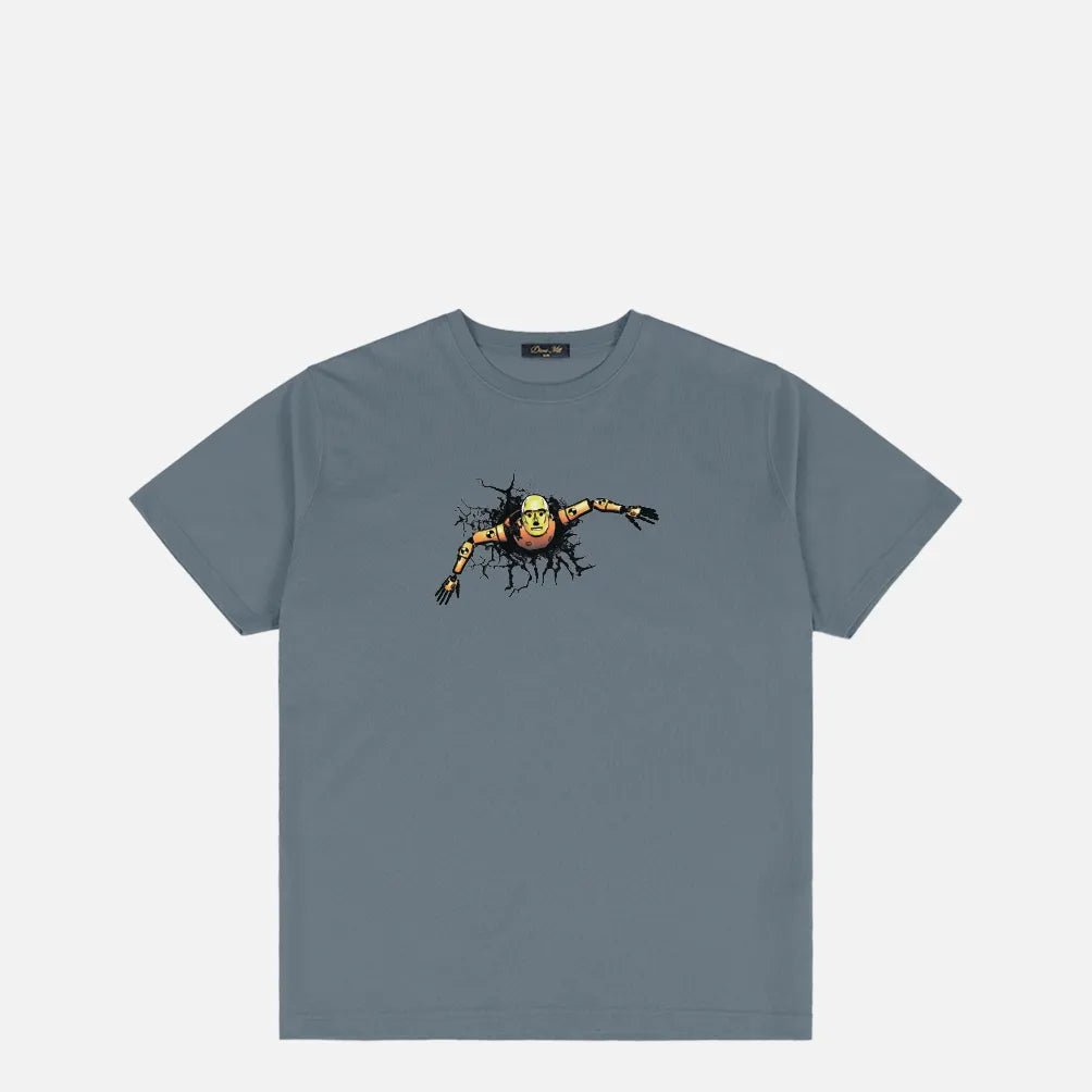 Dime Crashed T-Shirt, granite - Tiki Room Skateboards - 1