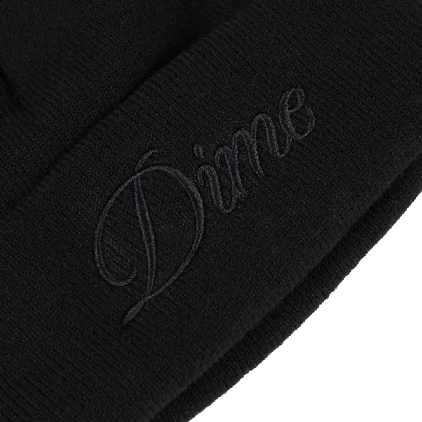 Dime Cursive Beanie, black - Tiki Room Skateboards - 2