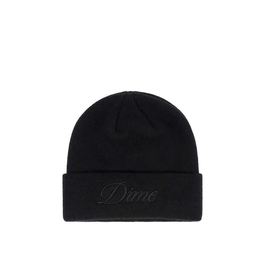Dime Cursive Beanie, black