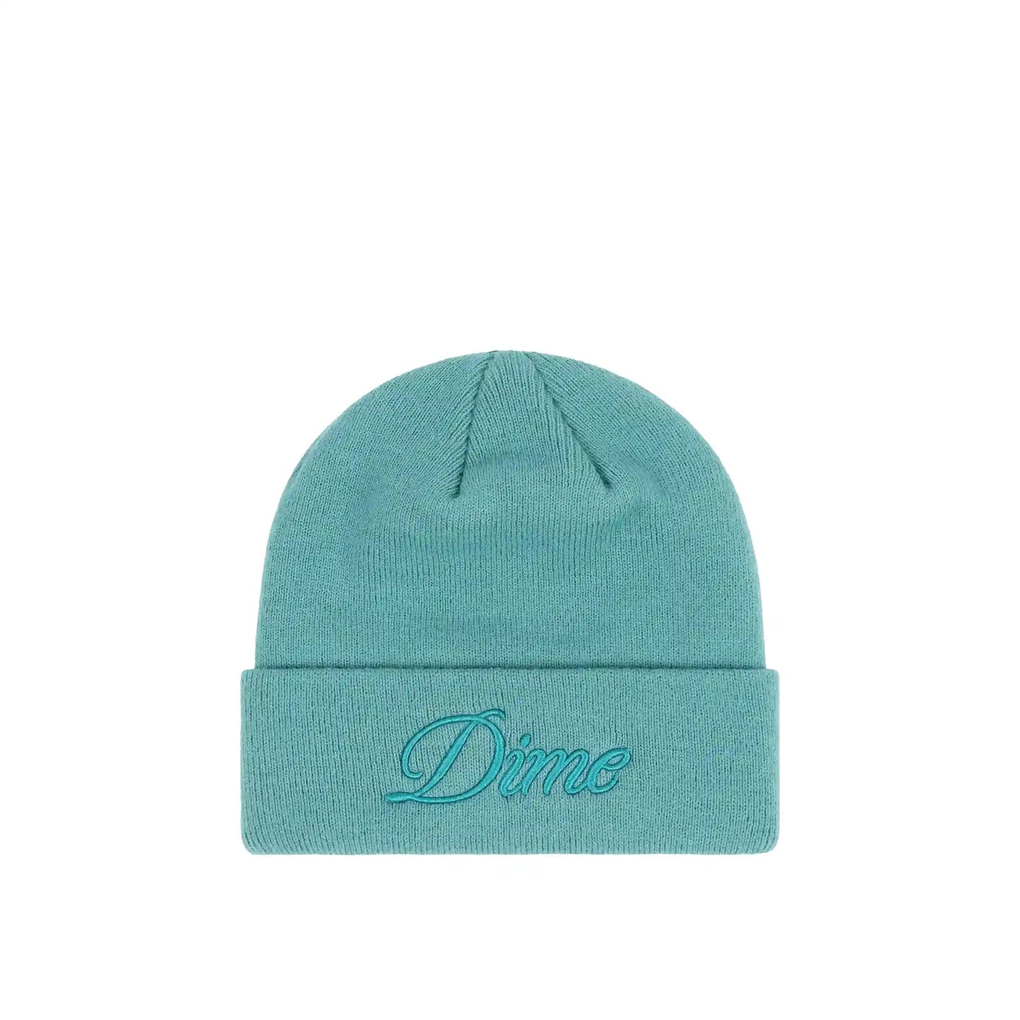 Dime Cursive Beanie, teal - Tiki Room Skateboards - 1