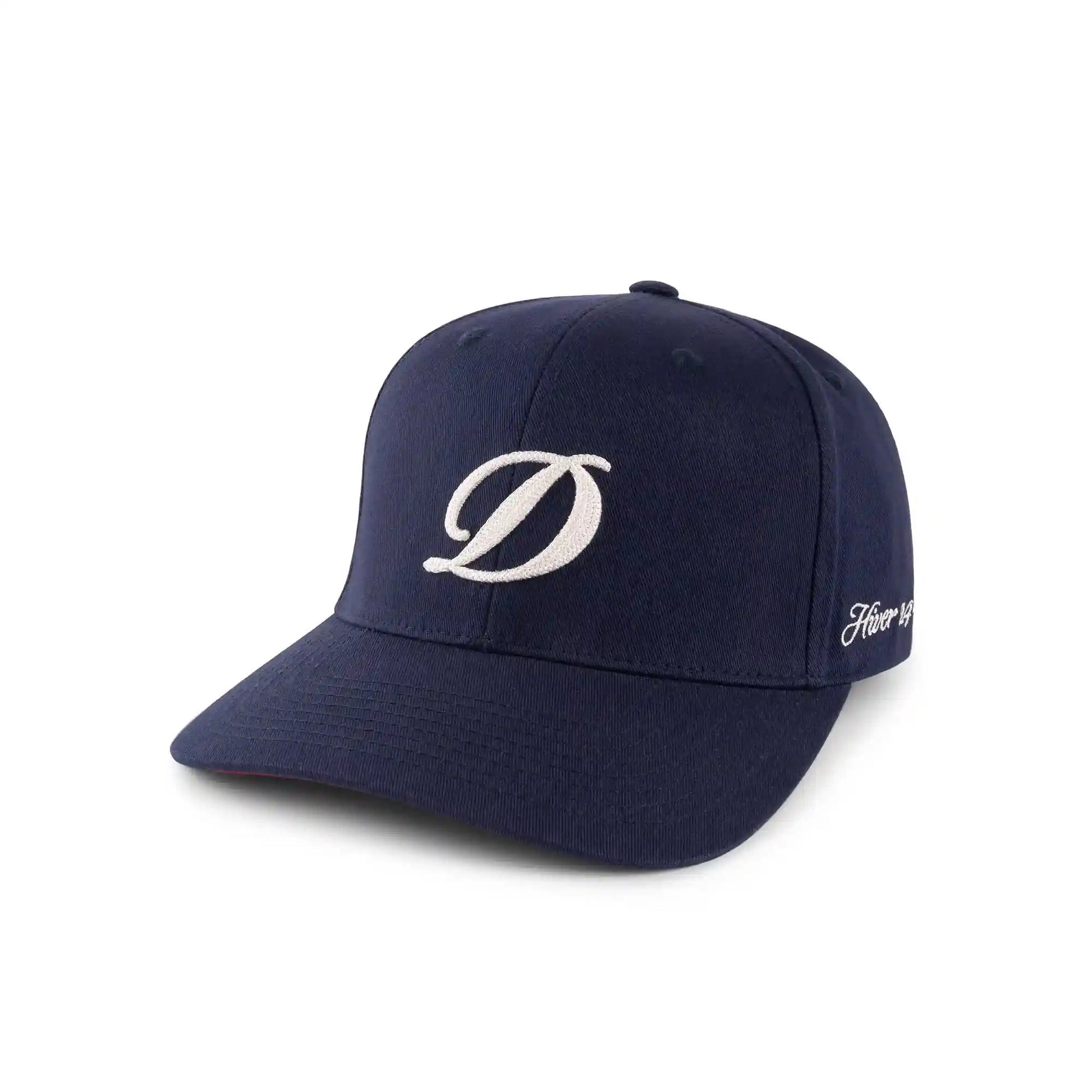 Dime Cursive D Full Fit Cap, navy - Tiki Room Skateboards - 1