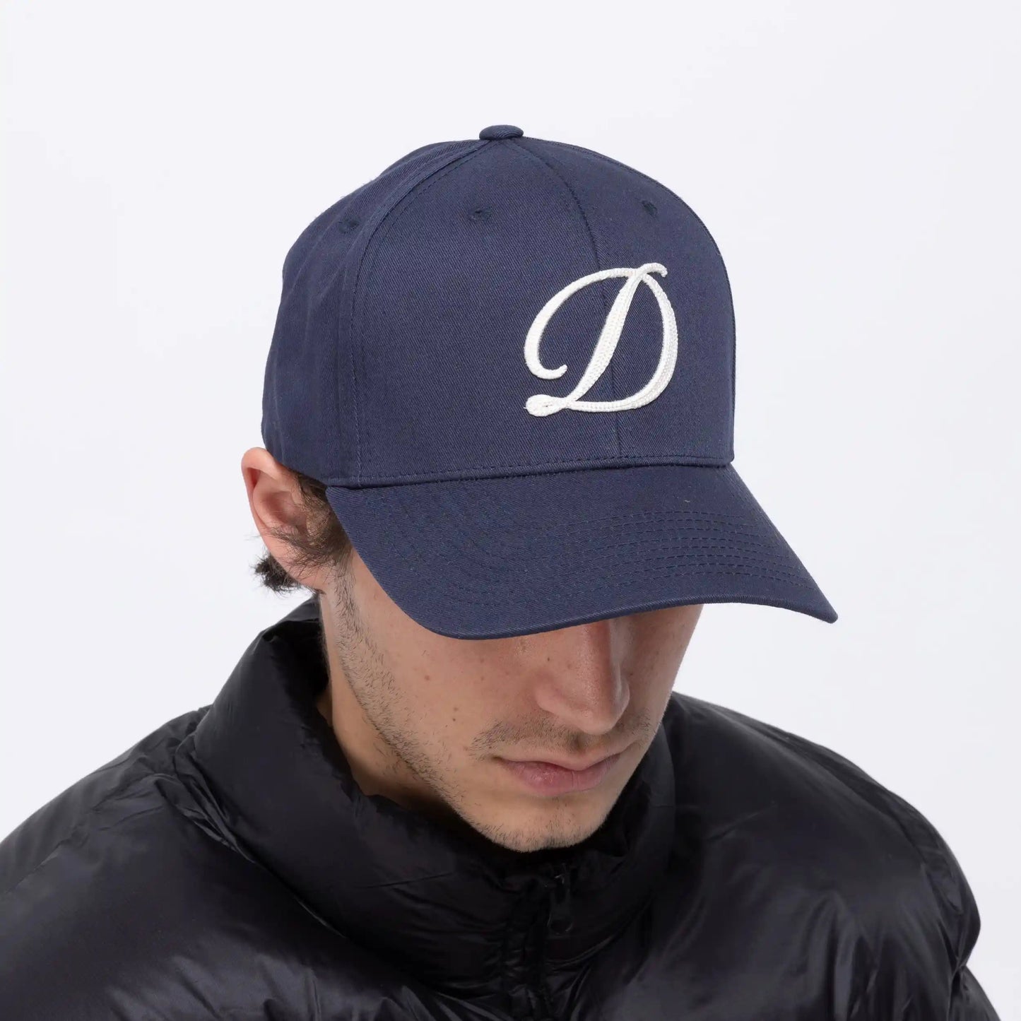 Dime Cursive D Full Fit Cap, navy - Tiki Room Skateboards - 2