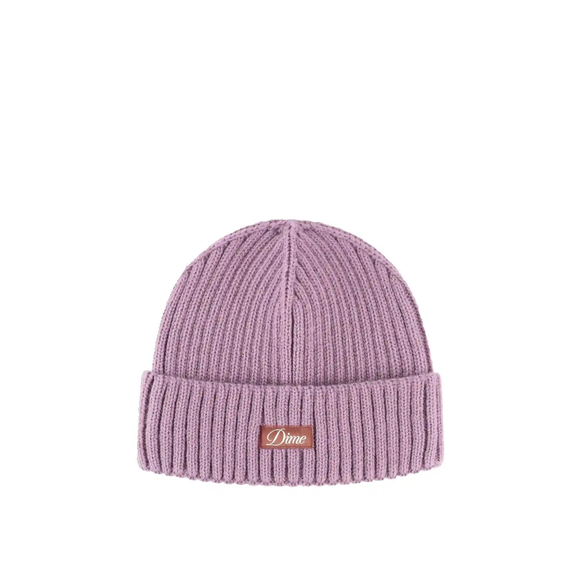 Dime Cursive Fold Beanie, pink lilac - Tiki Room Skateboards - 1