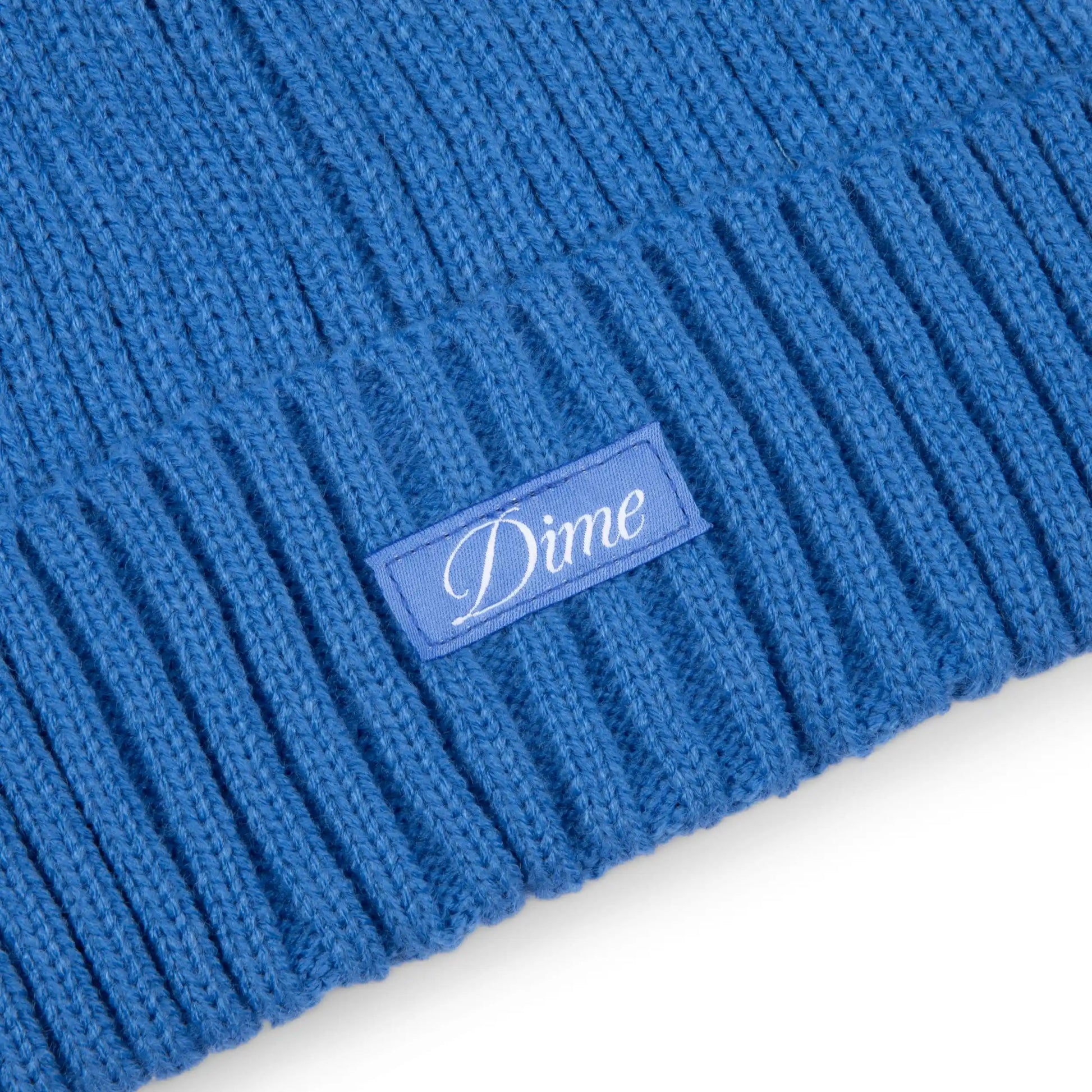 Dime Cursive Fold Beanie, sky blue - Tiki Room Skateboards - 3