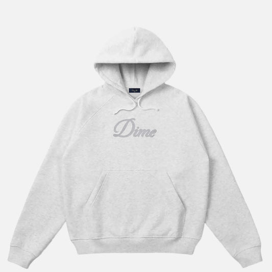 Dime Cursive Hoodie, ash - Tiki Room Skateboards - 1
