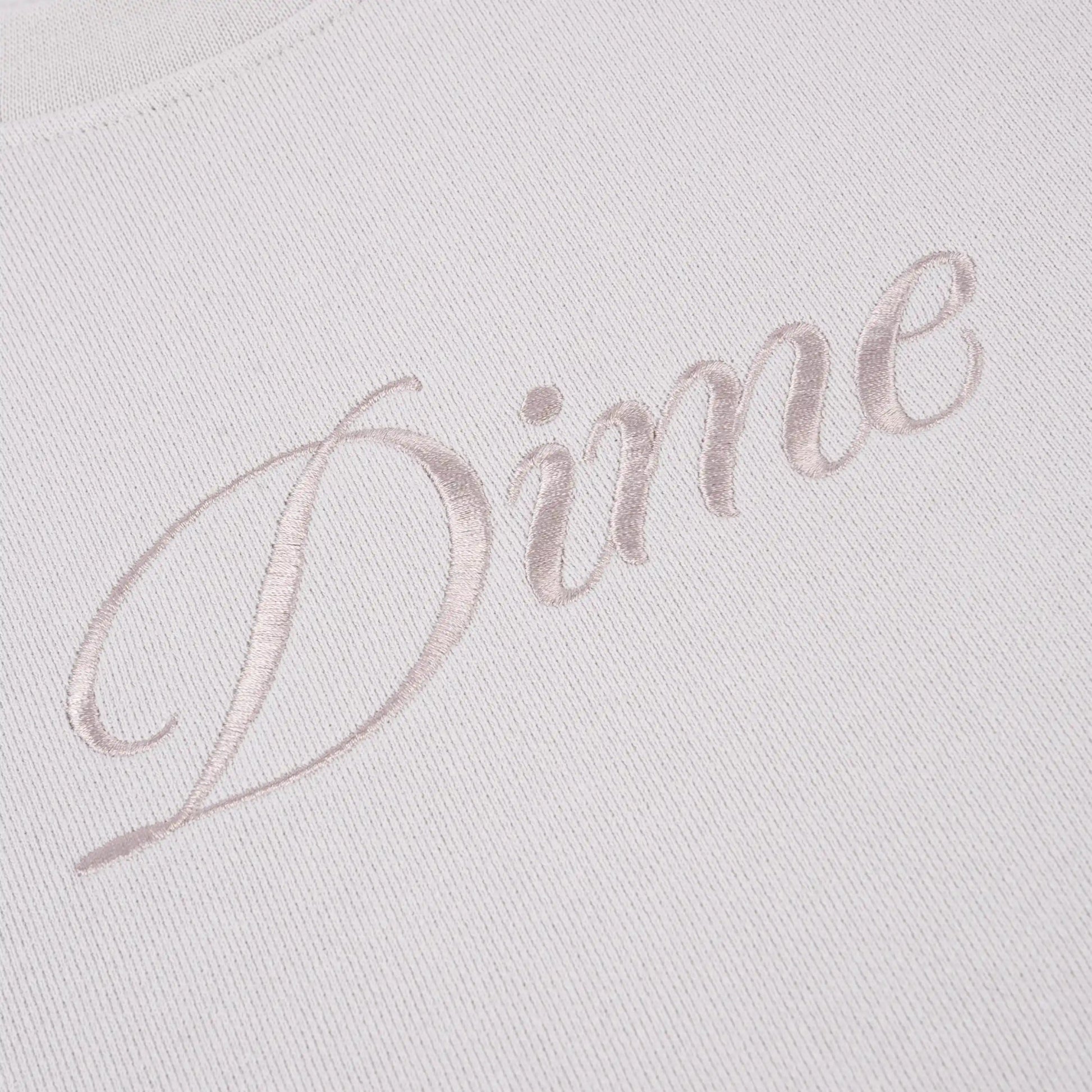 Dime Cursive Logo Crewneck, cement - Tiki Room Skateboards - 2