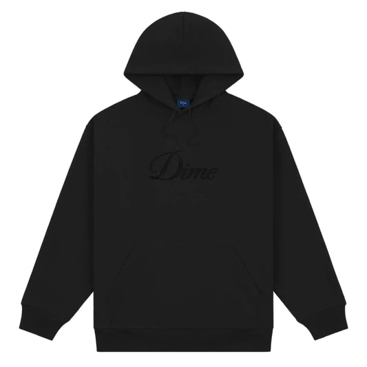 Dime Cursive Logo Hoodie, black - Tiki Room Skateboards - 1