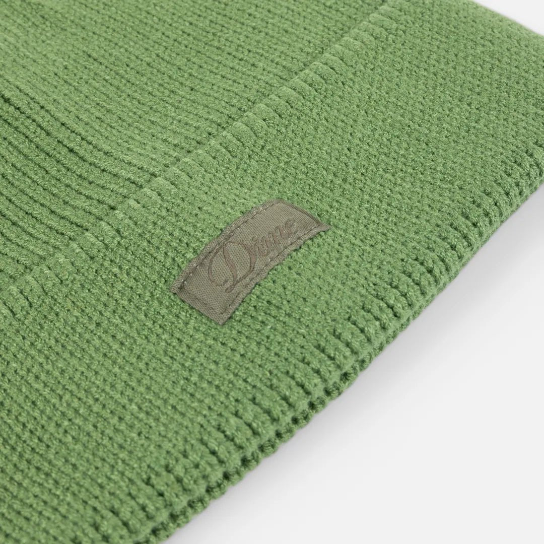Dime Cursive Rib Beanie, khaki green - Tiki Room Skateboards - 3