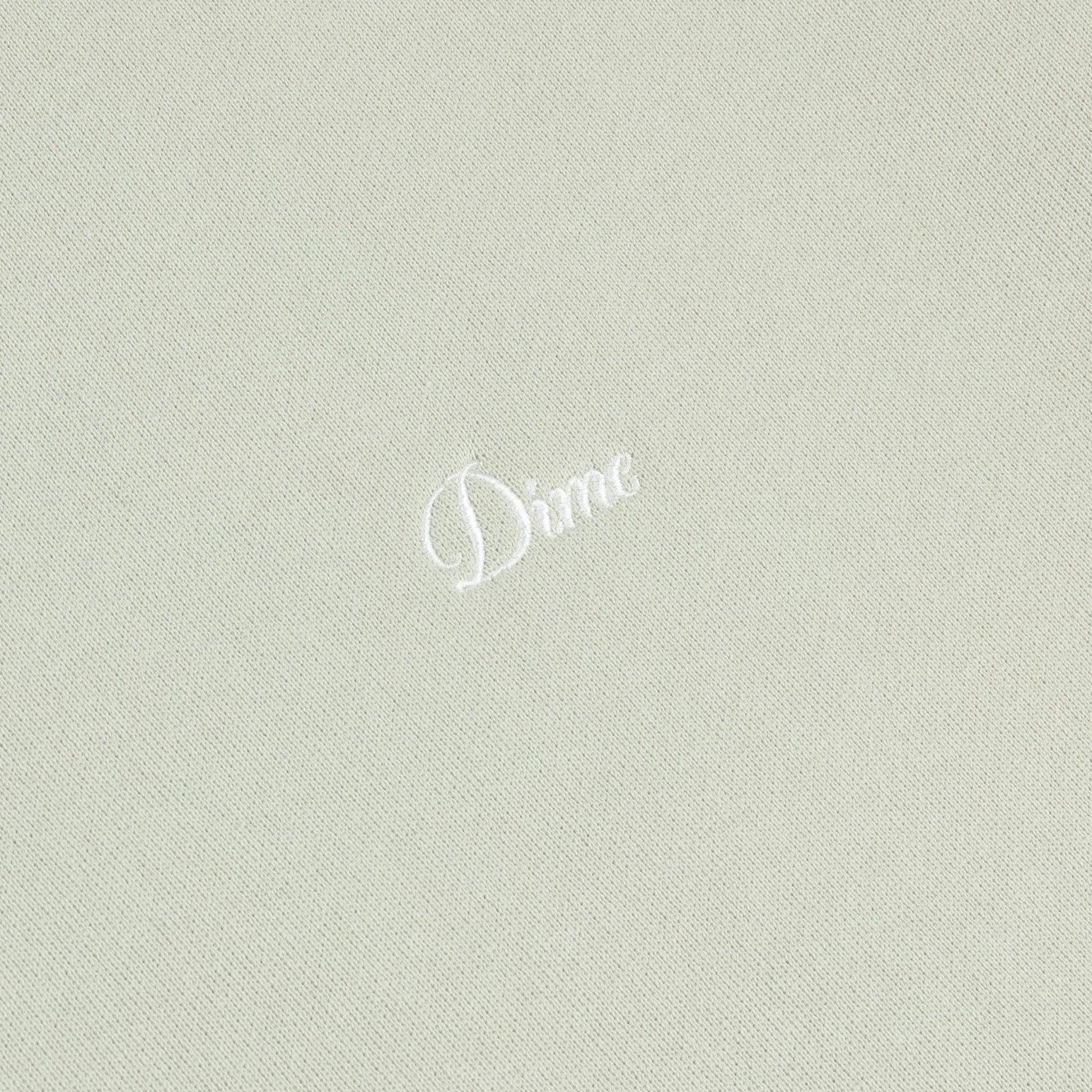 Dime Cursive Small Logo Hoodie, charcoal moss - Tiki Room Skateboards - 3