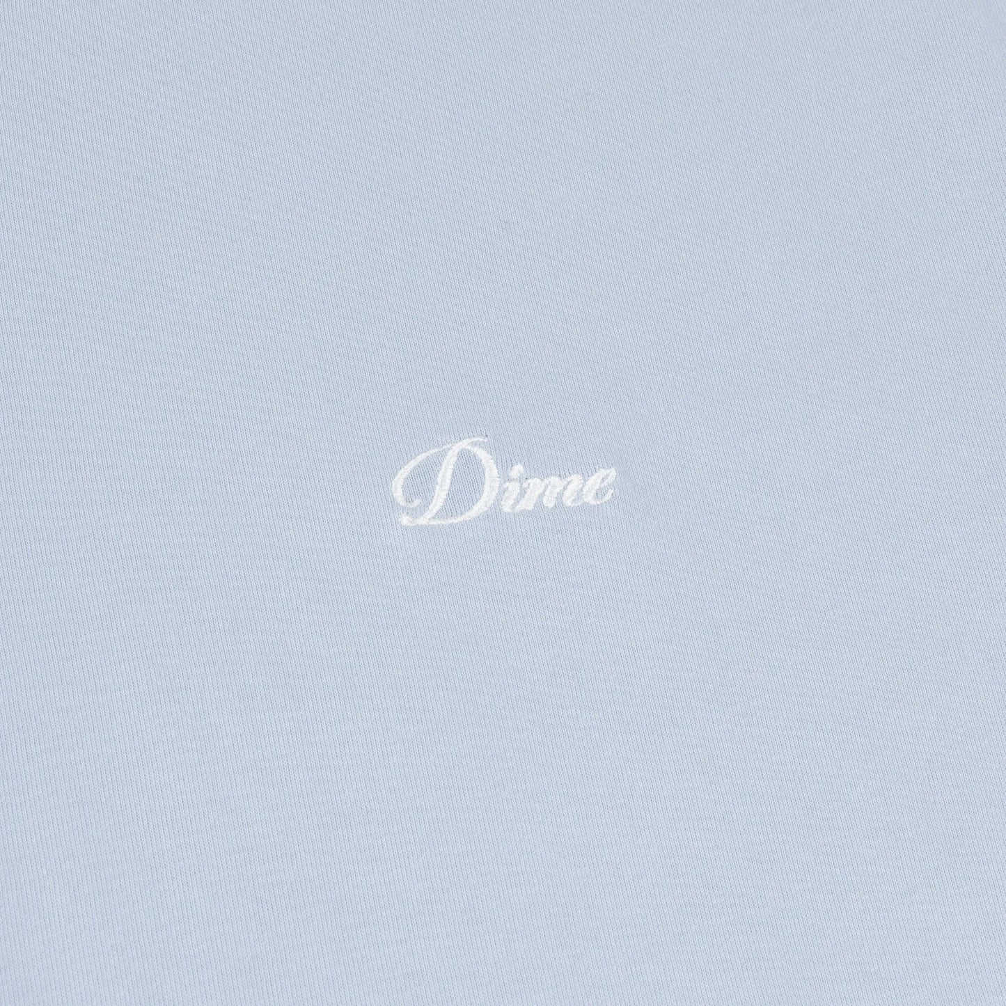 Dime Cursive Small Logo T-Shirt, blue fog - Tiki Room Skateboards - 4