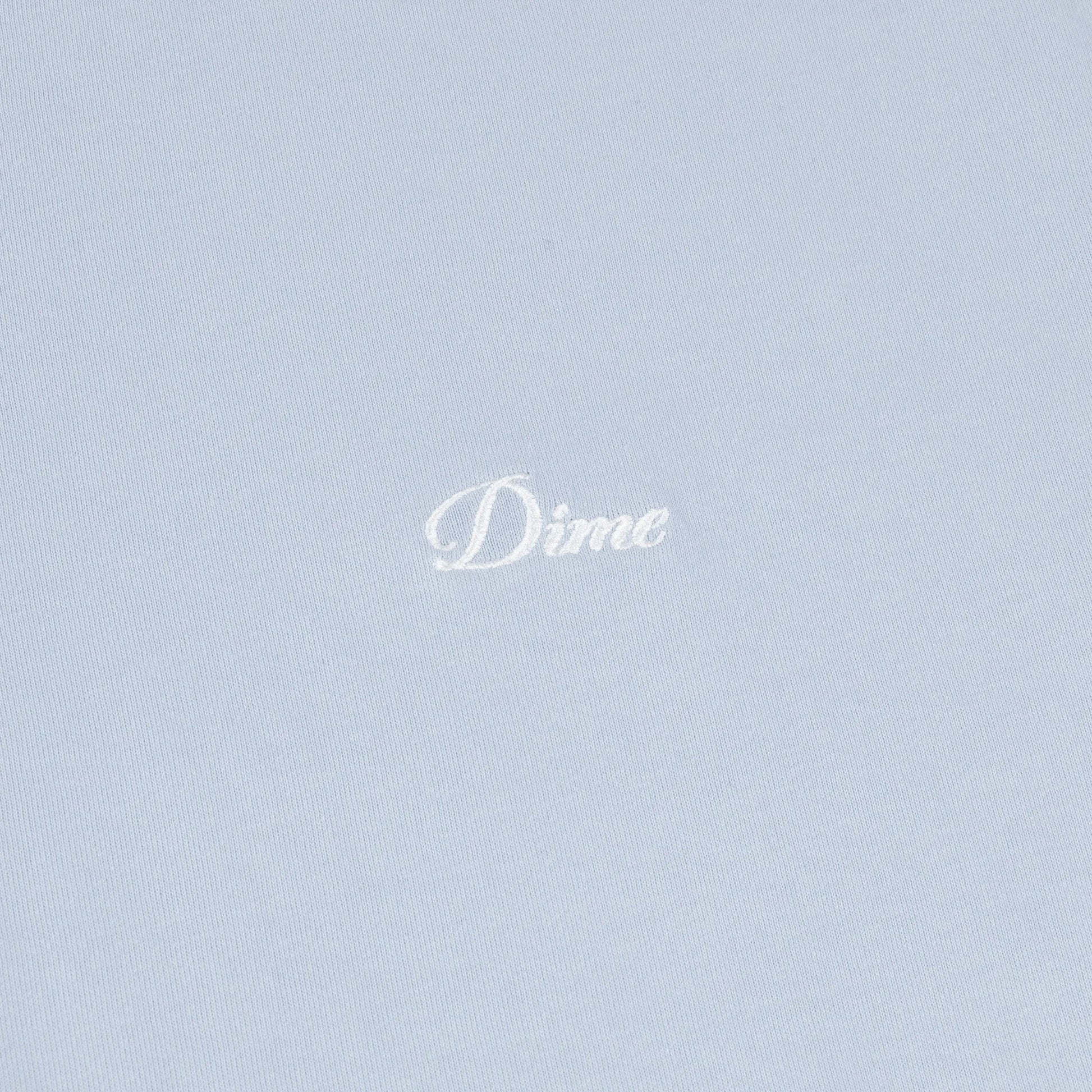 Dime Cursive Small Logo T-Shirt, blue fog - Tiki Room Skateboards - 4