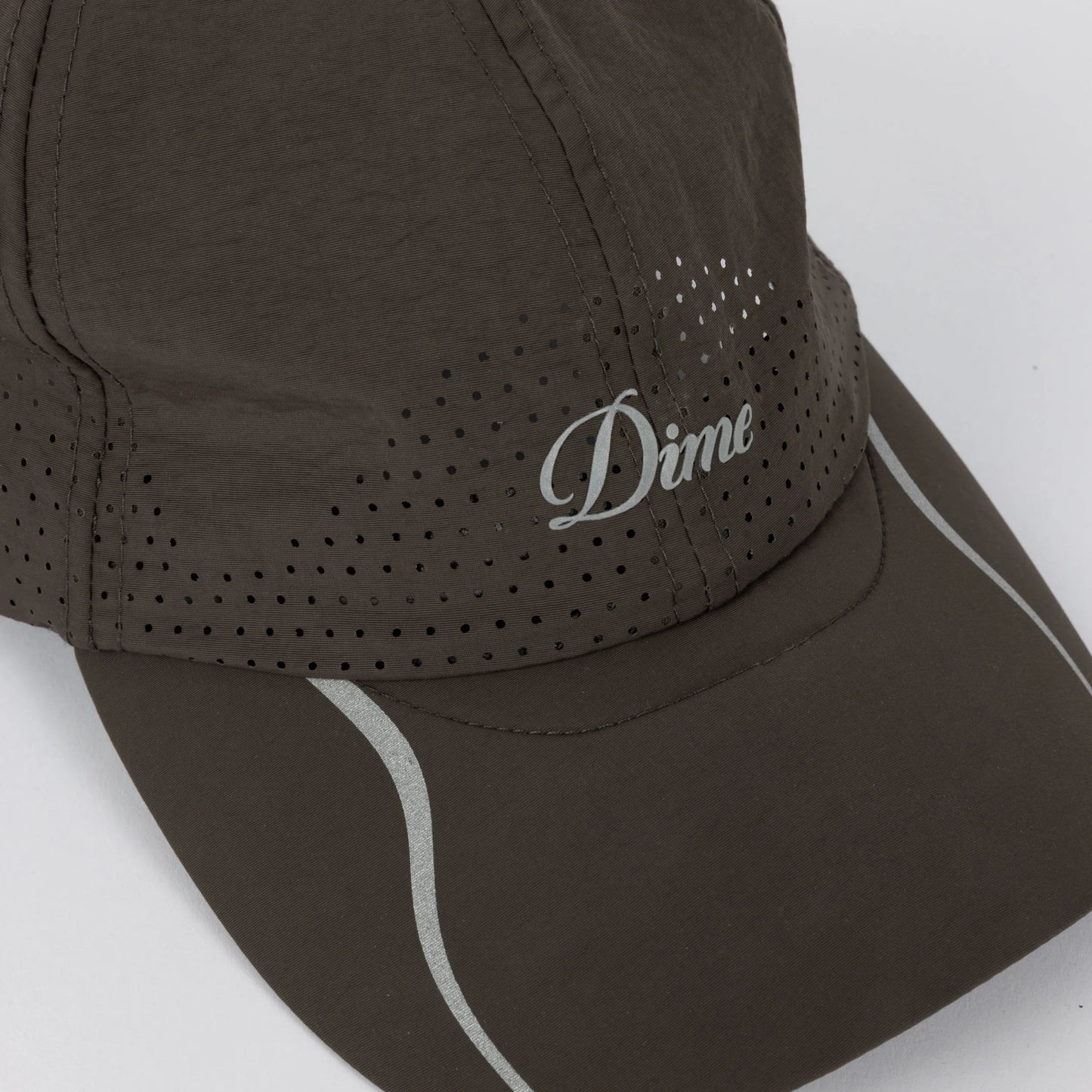 Dime Cursive Tech Cap, charcoal - Tiki Room Skateboards - 3