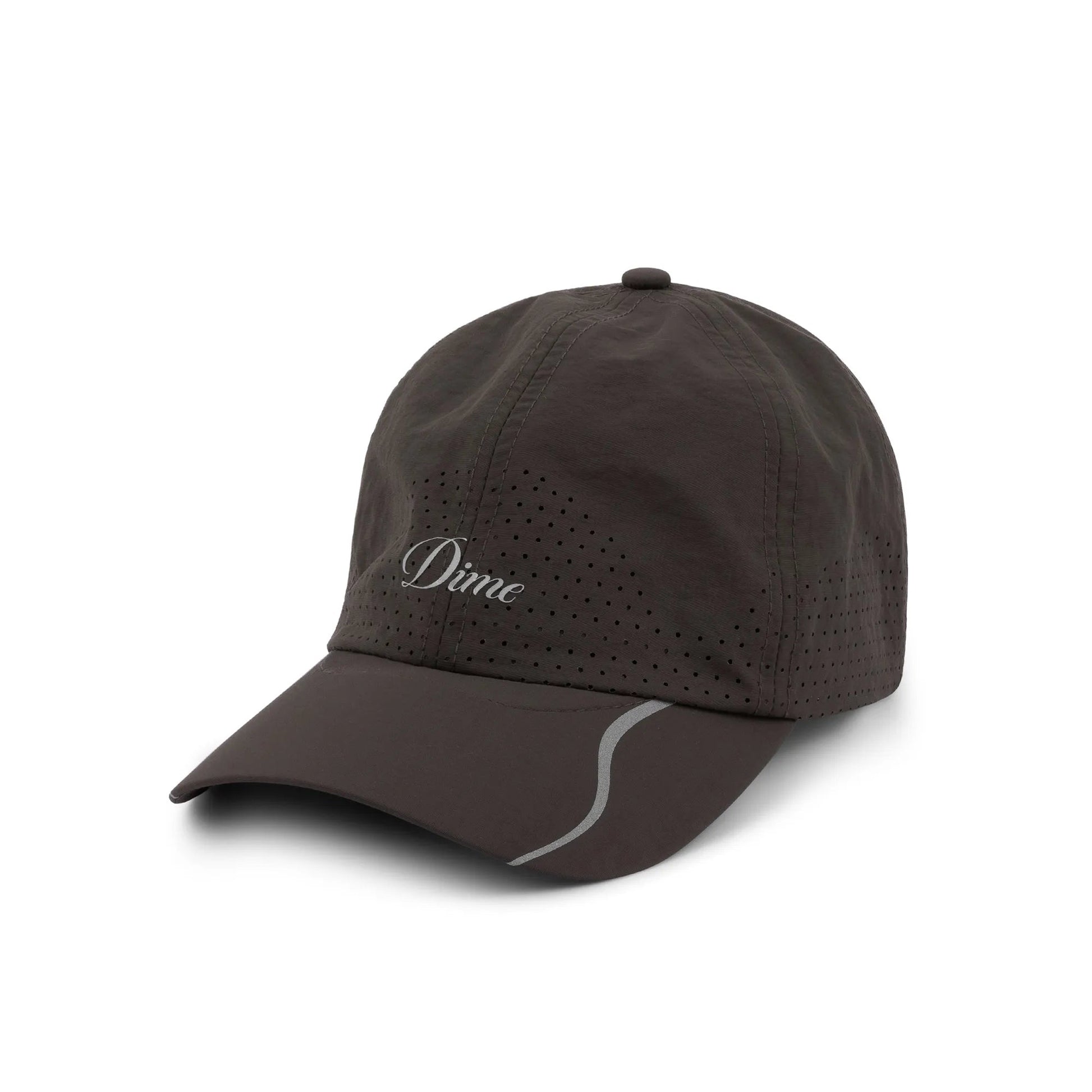 Dime Cursive Tech Cap, charcoal - Tiki Room Skateboards - 1