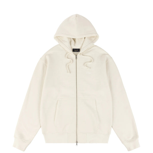 Dime Cursive Zip Hoodie, natural - Tiki Room Skateboards - 1