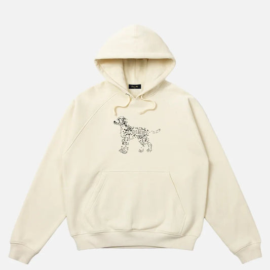 Dime Dots Hoodie, antique white - Tiki Room Skateboards - 1