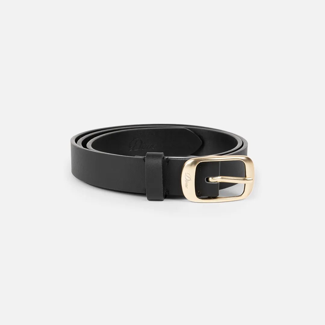 Dime Dress Leather Belt, black - Tiki Room Skateboards - 1