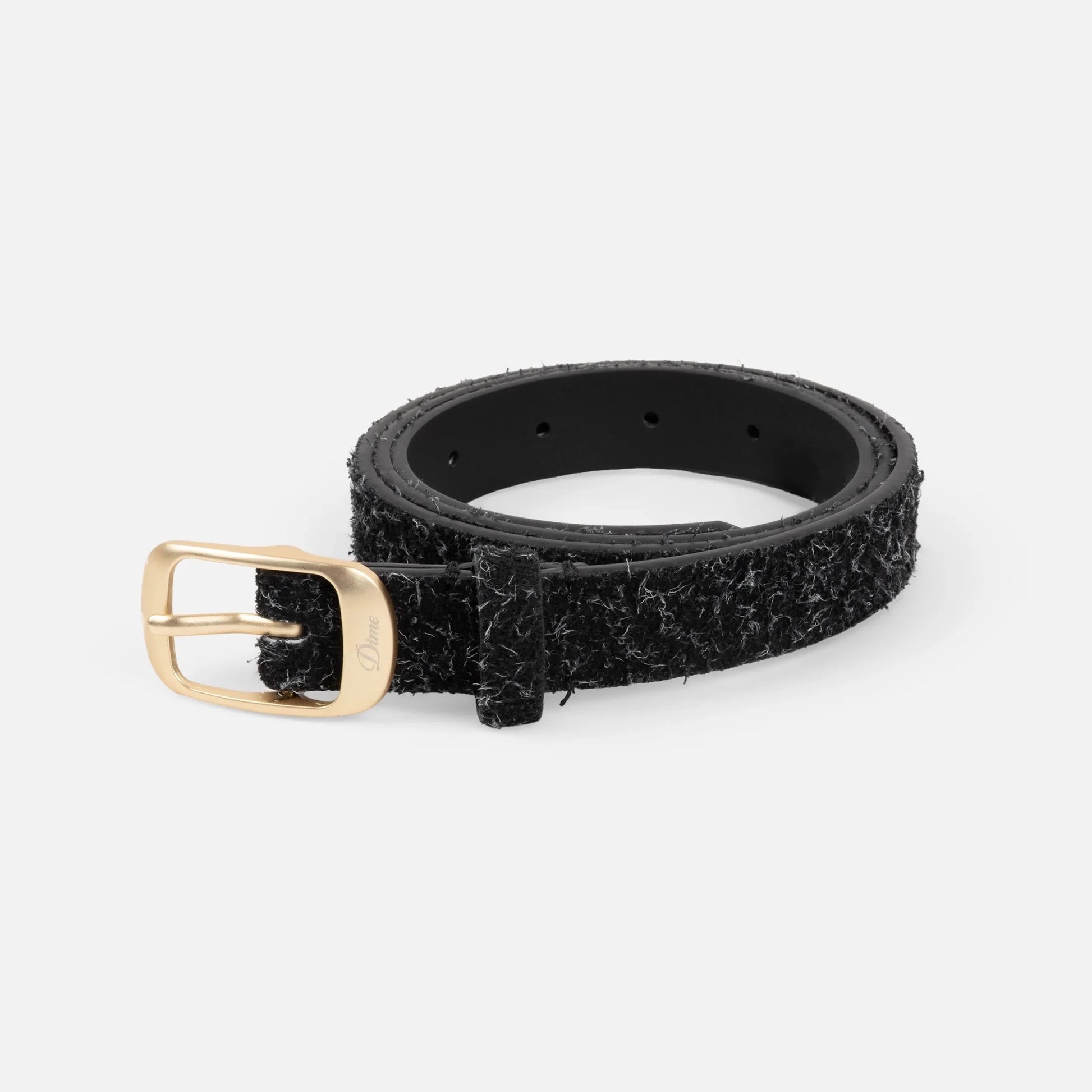 Dime Dress Leather Belt, shaggy black - Tiki Room Skateboards - 1