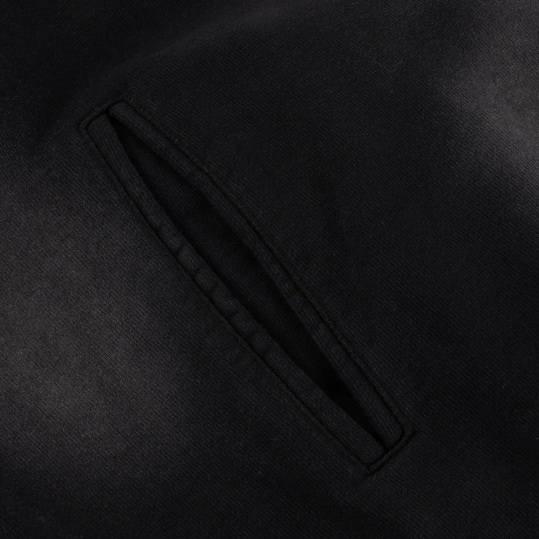 Dime Faded Fleece Bomber, black - Tiki Room Skateboards - 7