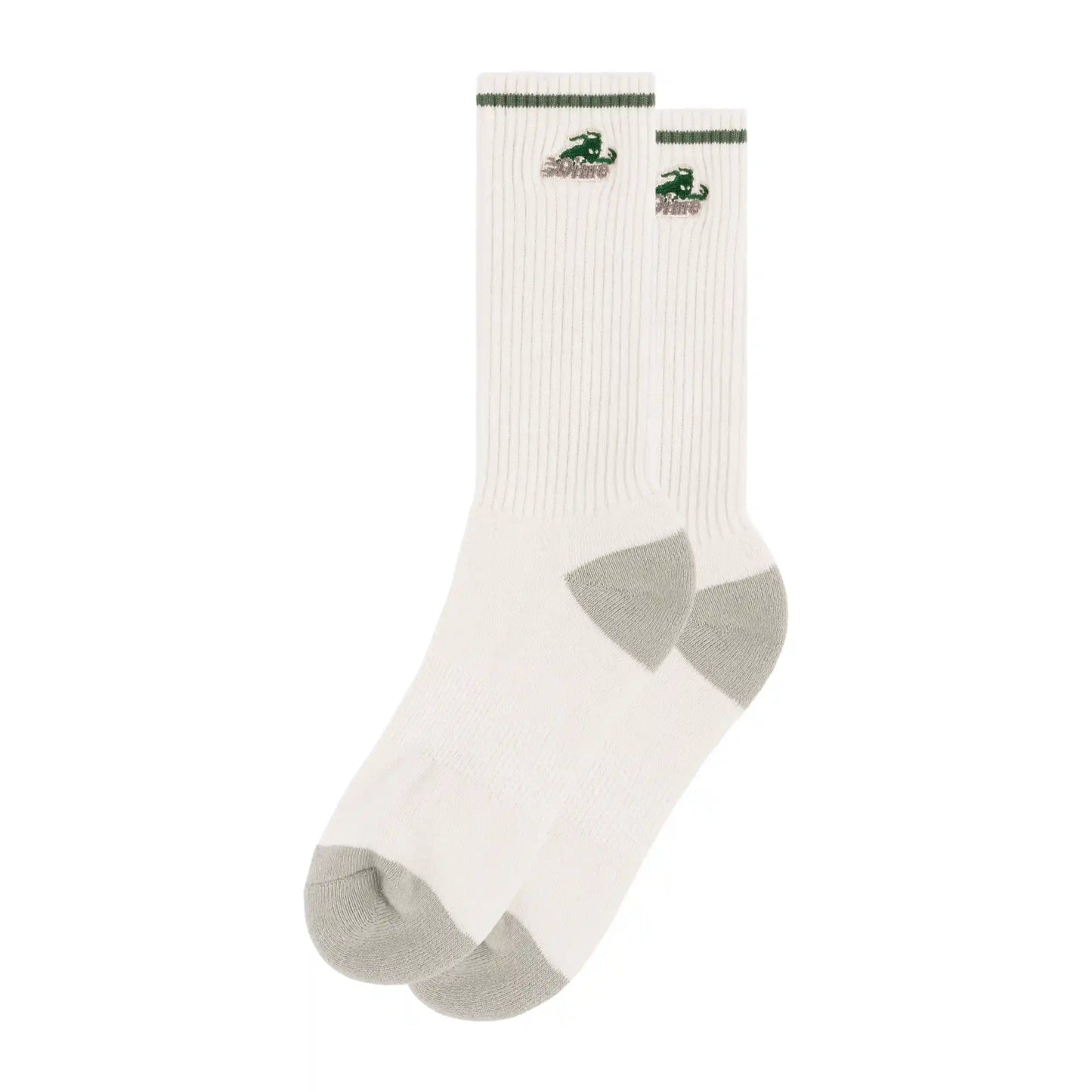 Dime Final Long Socks, cream - Tiki Room Skateboards - 1